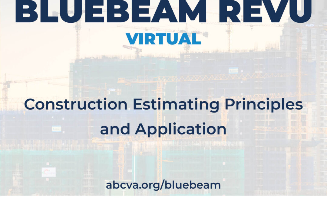 Bluebeam Construction Estimating Principles and Application 11/11