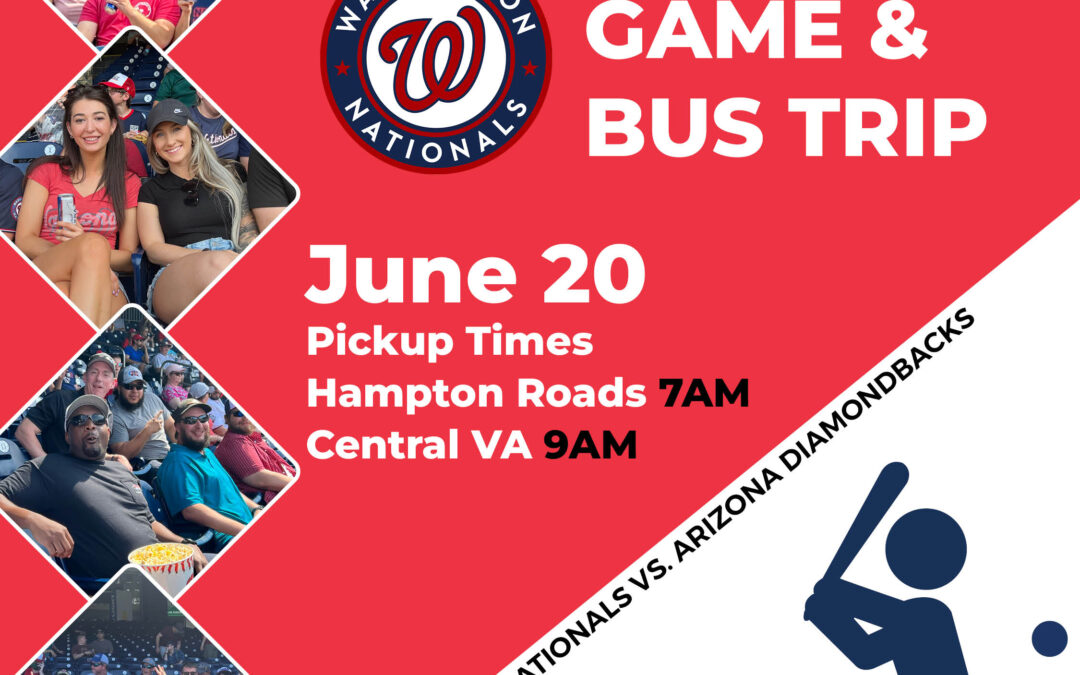 Young Professionals: Annual Washington Nationals Game + Bus Trip to DC 6/20