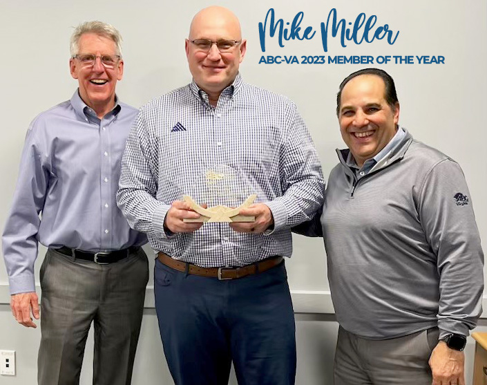 Mike Miller ABC Virginia Member Of The Year W Title