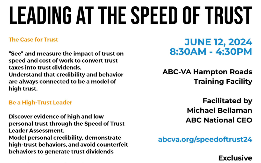 Leading at the Speed of Trust 6/12 HR