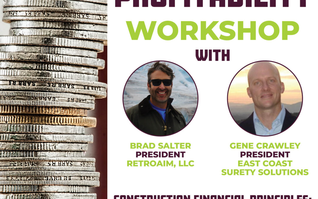 Construction Financials & Project Profitability Workshop 10/9 HR