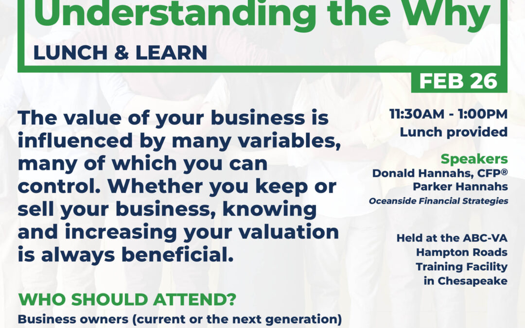 Your Business Worth: Understanding the Why • Lunch & Learn 2/26 HR
