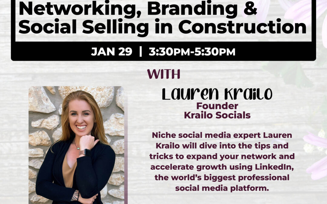 Young Professionals: Optimizing LinkedIn for Networking, Branding & Social Selling in Construction 1/29 CV