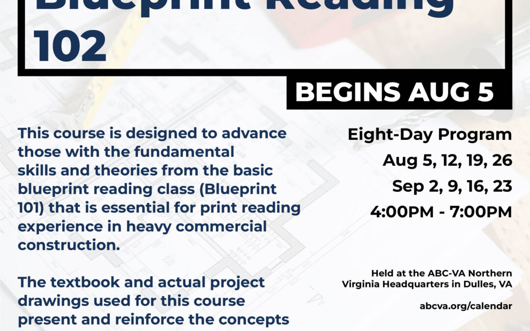 Blueprint Reading 102 8/5 NV