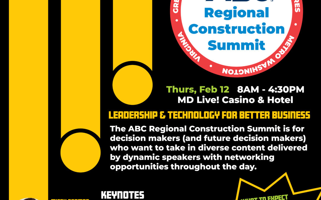 ABC Regional Construction Summit: Leadership & Technology for Better Business 2/12