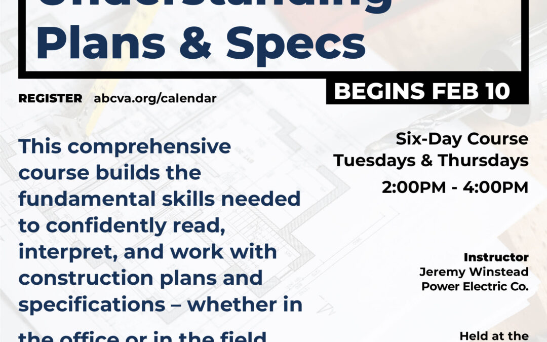 Understanding Plans & Specs 2/10 HR